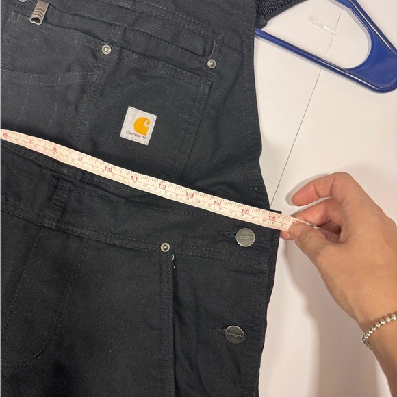 Carhartt Relaxed Fit Washed Duck Insulated Bib Overalls Utility - Picture 15 of 16